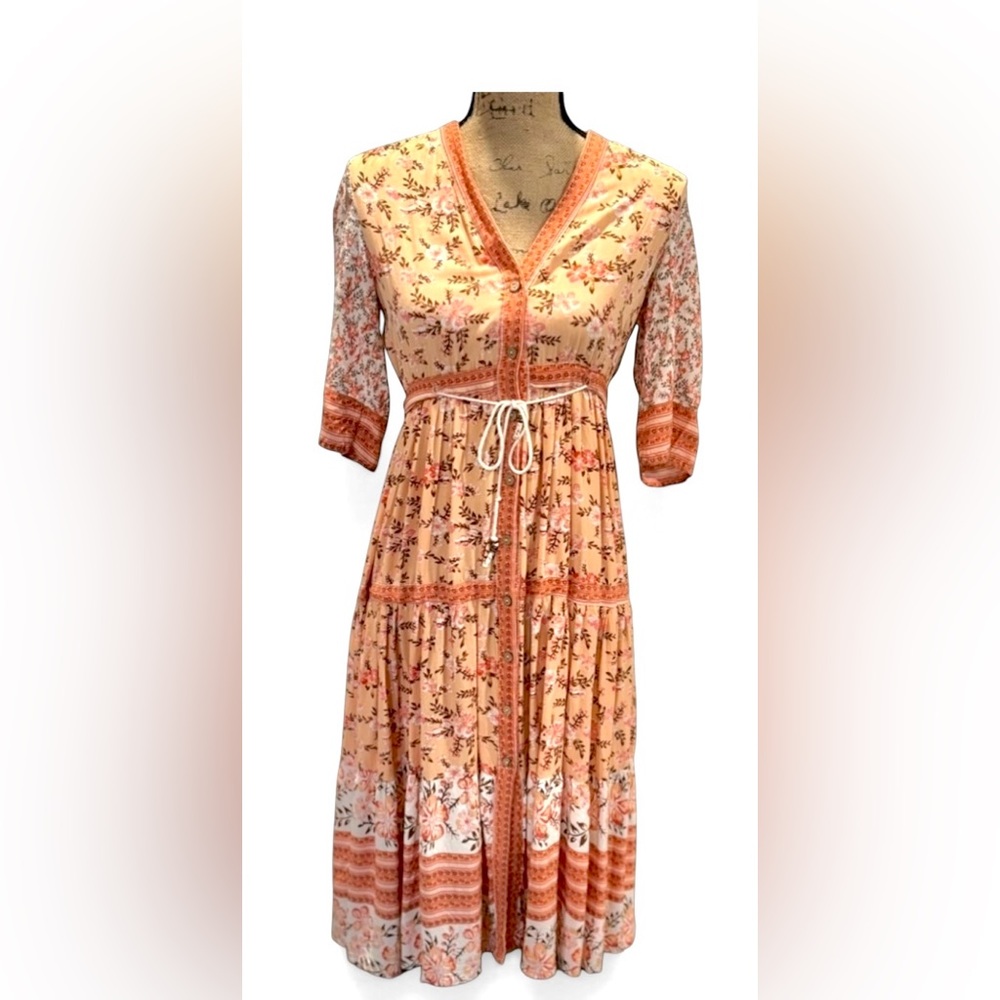 R Vivimos Floral Boho Dress Size Small 4/6